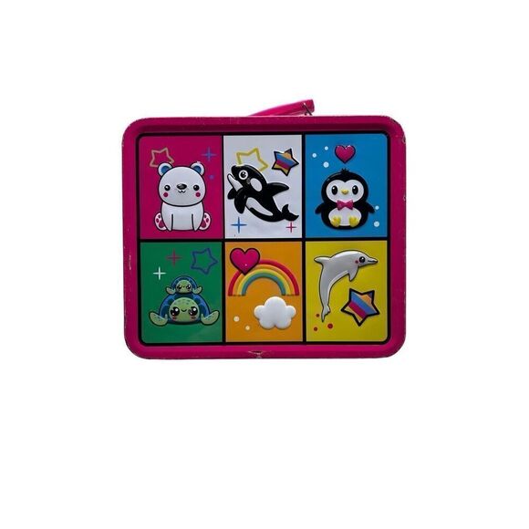 Seaworld Loungefly Metal Lunch Box Whale Rainbow Dolphin - Picture 1 of 8